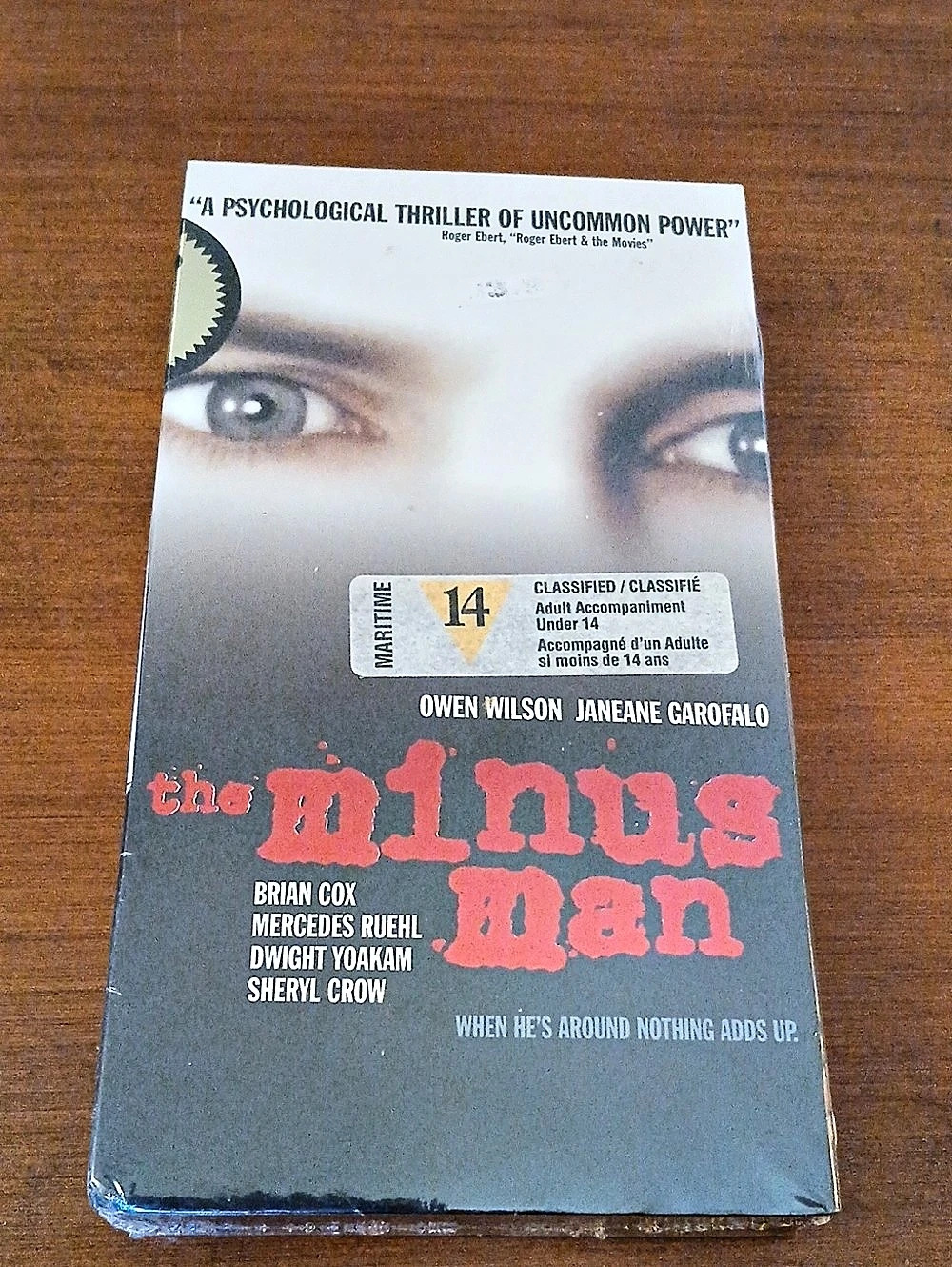 BlackWatch Entertainment The Minus Man VHS Retro New Sealed 1990s